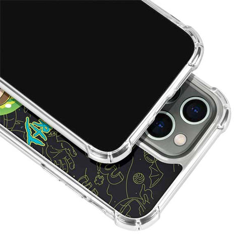 Adult Swim Rick and Morty Portal Travel iPhone 14 Pro Clear Case